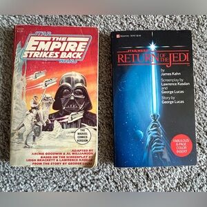 Two Star Wars paperback books